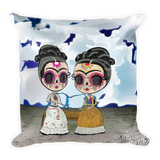 Lola as Two Fridas - Basic Pillow