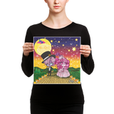 Ramona and Lalo Walking - Canvas