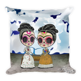 Lola as Two Fridas - Basic Pillow