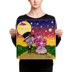 Ramona and Lalo Walking - Canvas