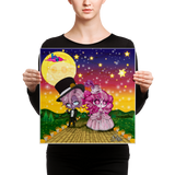 Ramona and Lalo Walking - Canvas