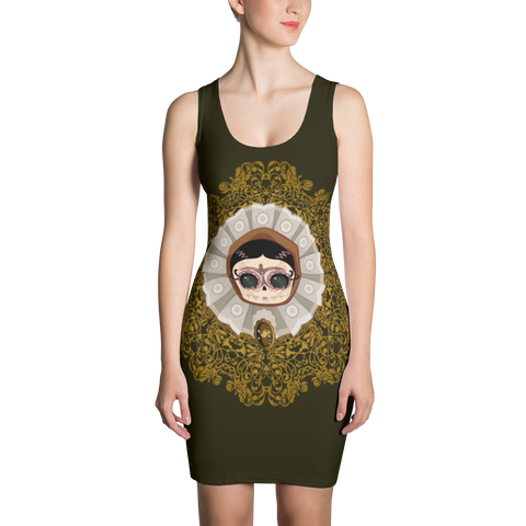Lola Old Gold - Sublimation Cut & Sew Dress
