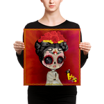 Lola Posando pal face - Canvas