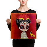 Lola Posando pal face - Canvas